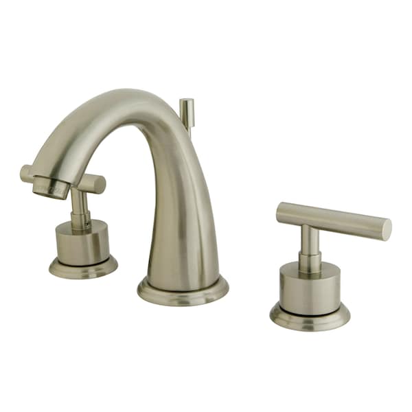8" Widespread Bathroom Faucet, Brushed Nickel